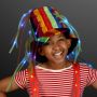 Funny Clown Top Hat With Lights And Noodle Hair