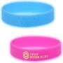 Glow In The Dark 1/2 Inch  Inch Ink Injected Custom Wristbands