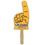 Hand W/ Raised Finger 2 Sided Sandwiched Rally Sign