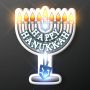 Happy Hanukkah LED Menorah Light PIN