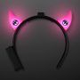 Hot Pink Devil Horns With Leds