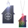 Imprinted House Light Up Acrylic Necklace With Green LED
