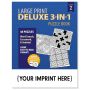 Large Print Deluxe 3-In-1 Puzzle Book Vol0.2