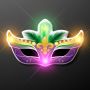 LED Mardi Gras Mask Blinky Pins
