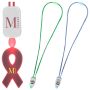 LED Neon Lanyard With Acrylic Ribbon Pendant