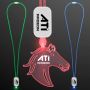 LED Neon Lanyards With Acrylic Horse Pendant