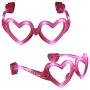 LED Pink Heart Glasses, No Lens