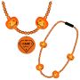 LED Pumpkin Light Beads With Orange Medallion