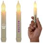 LED Taper Candles, Flickering Amber Light