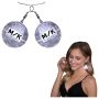 Light Projecting Disco Ball Earrings, 1 Pair