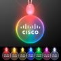 Light-Up Acrylic Circle LED Necklace