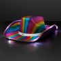 Light Up Cowboy Shiny Rainbow Hat W/ White Band