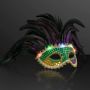 Light Up Mardi Gras Masks, Festive Feathers