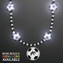 Light Up Soccer Ball Beads Necklace With Medallion