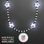 Light Up Soccer Ball Beads Necklace With World Cup Medallion