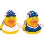 Mini Rubber Patriotic Baseball Duck