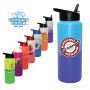 Mood 32 Oz Sports Bottle With Straw Cap Lid, Full Color Dig