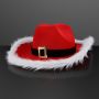 Non-Light Up Santa Cowboy Hat