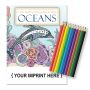 Oceans Coloring Book For Adults Colored Pencils Relax Pack