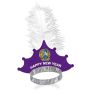 Paper Tiara With Custom Imprint With Plume