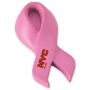 Pink Breast Cancer Awareness Ribbon Shape Stress Ball