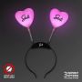 Pink Heart Light-Up Head Boppers