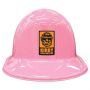 Pink Plastic Construction Helmet W/Custom Printed Paper Icon