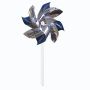 Pinwheel 1 - Silver Mylar With 7 Inch Diameter Propellers