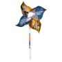 Pinwheel 2-Silver Mylar With 5 Inch Diameter Contour Propellers