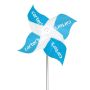 Pinwheel 2-White Mylar With 5 Inch Diameter Contour Propellers