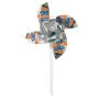 Pinwheel 3-Silver Mylar With 5 Inch Diameter Straight Propellers