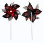 Pinwheel 4 - Silver Mylar With 5 Inch Diameter Propellers