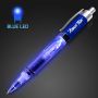 Plastic LED Pen With Blue Barrel
