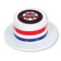 Plastic Skimmer With Red, White and Blue Band