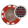 Poker Chip With Removable Ball Marker
