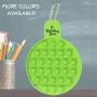 Pop It Fidget Toy - Circle W/ Carabiner
