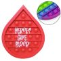 Pop It Fidget Toy - Tear Drop Shaped Full Color