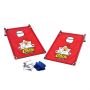 Portable Cornhole, 4 Royal & White Bean Bags