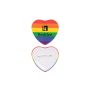 Pride Heart Shaped Button