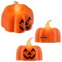 Pumpkin Lights LED Tea Candles