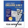 Puzzle Pack, Large Print Deluxe 3-In-1 Puzzle-Book Vol. 2