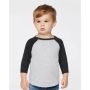Rabbit Skins Toddler Baseball Fine Jersey Three-Quarter S