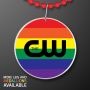 Rainbow Flag Circle Medallion