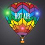 Rainbow Hot Air Balloon Body Light Blinkie