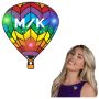 Rainbow Hot Air Balloon Body Light Blinkie