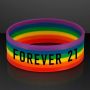 Rainbow Stretch Silicone Bracelets Non-Light Up