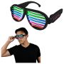 Rechargeable Sound Reactive LED Rave Glasses