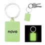 Rectangle Glow In The Dark Keychain
