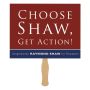 Rectangle Rally Hand Sign W/ 12 Inch Wooden Stick 8.5 Inch X 11 Inch