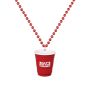 Red Cup Shot Glass On Beads
